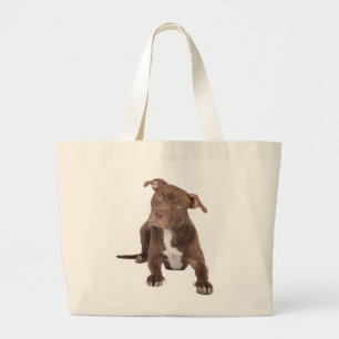 Bolsa Tote Grande Adoro Canvas de Cachorro Pit Toca