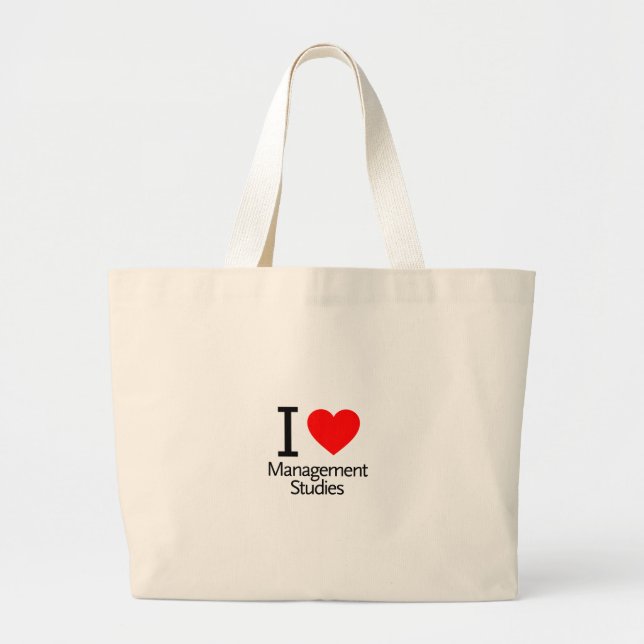 Bolsa Tote Grande Adoro Estudos de Gestão (Frente)
