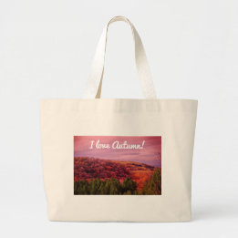 Bolsa Tote Grande Adoro o outono!