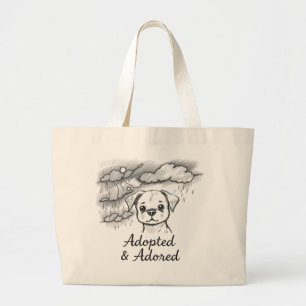 Bolsa Tote Grande Adotado e ajustado - Saco de Toque Jumbo para Pet 