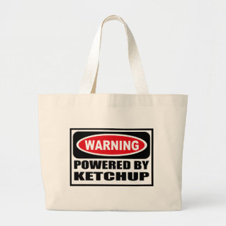 Bolsa Tote Grande Advertência PSTA pelo saco da KETCHUP