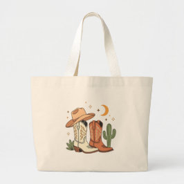 Bolsa Tote Grande Aesthetic Cowgirl  Pastel Western Desert Vibes 