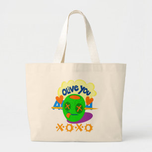 Bolsa Tote Grande África. Bonita fruta de Tote Bag