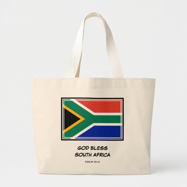 Bolsa Tote Grande ÁFRICA DO SUL deus abençoe (Frente)
