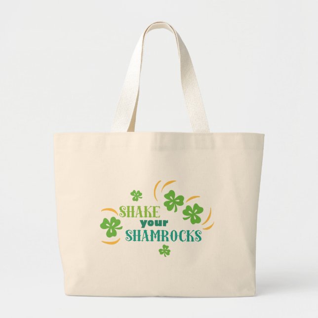 Bolsa Tote Grande Agite suas camarões (Frente)