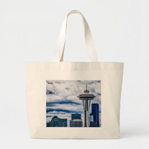 Bolsa Tote Grande agulha espacial seattle washington