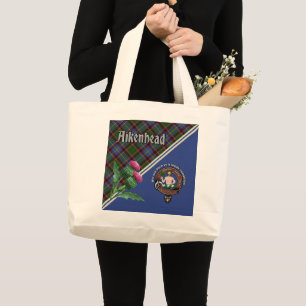 Bolsa Tote Grande Aikenhead Clan Crachá & Tartan Large Tote Bag