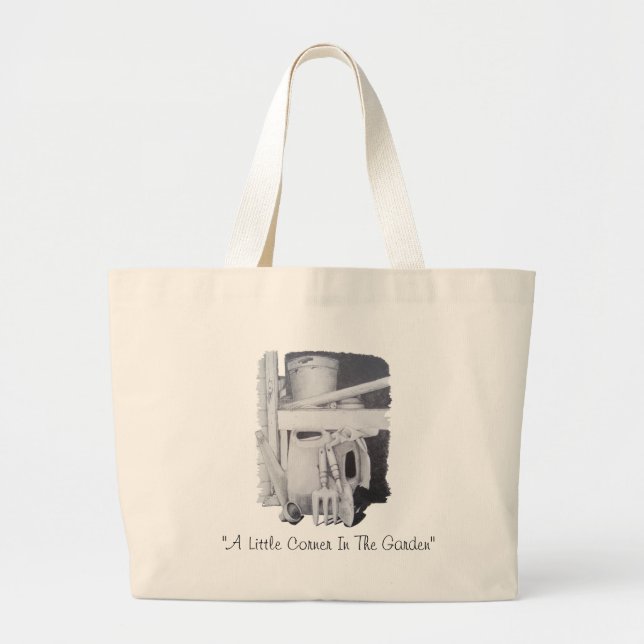 Bolsa Tote Grande ainda desenho da vida da sacola das ferramentas de (Frente)