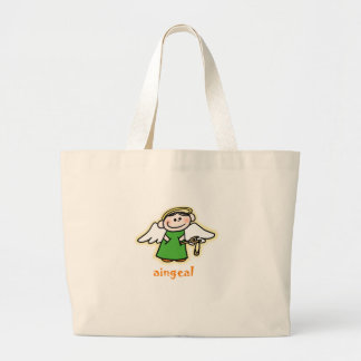 Bolsa Tote Grande aingeal (anjo pequeno no irlandês)