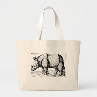 Bolsa Tote Grande Albrecht Durer - rinoceronte