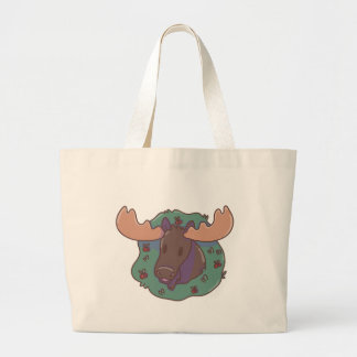Bolsa Tote Grande Alce de Natal