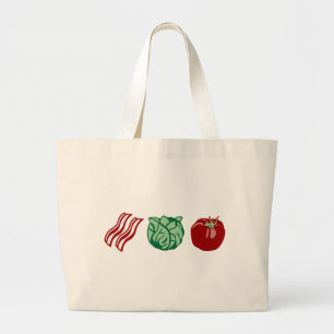 Bolsa Tote Grande Alface do bacon & tomate - o BLT!
