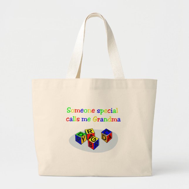 Bolsa Tote Grande Alguém chama-me avó (Frente)