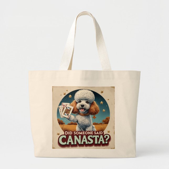 Bolsa Tote Grande Alguém disse canasta? (Frente)