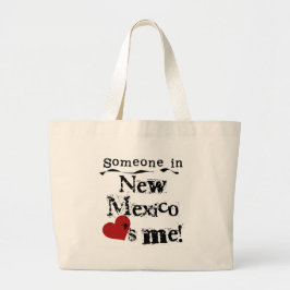 Bolsa Tote Grande Alguém em New mexico ama-me