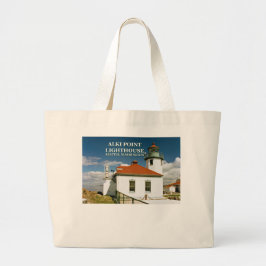 Bolsa Tote Grande Alki Point Lighthouse, Seattle Washington