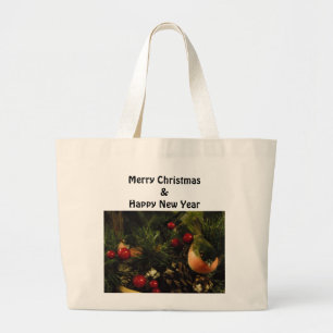Bolsa Tote Grande Almofada Com Pássaros