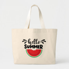 Bolsa Tote Grande Alô Fruta de Watermelon Summer