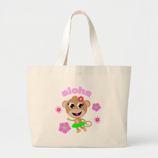 Bolsa Tote Grande aloha macaco