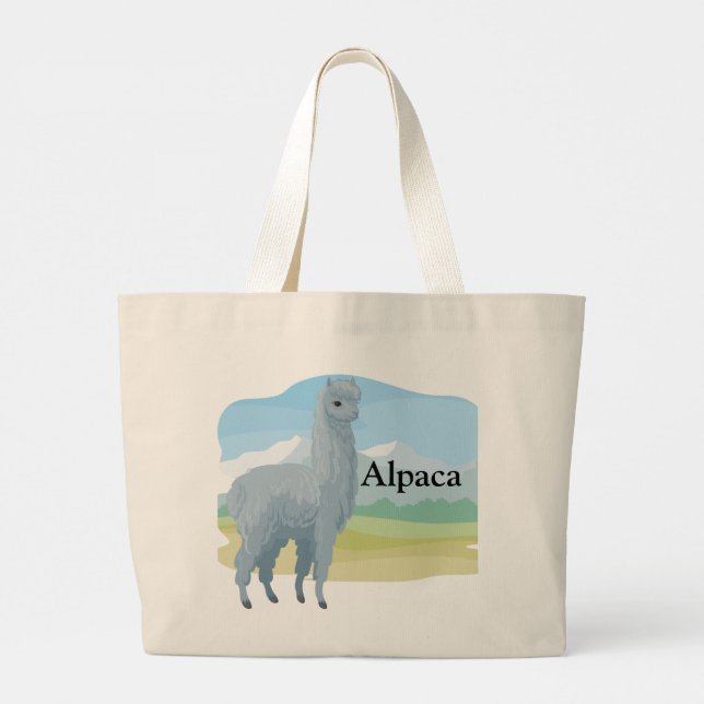 Bolsa Tote Grande Alpaca (Verso)