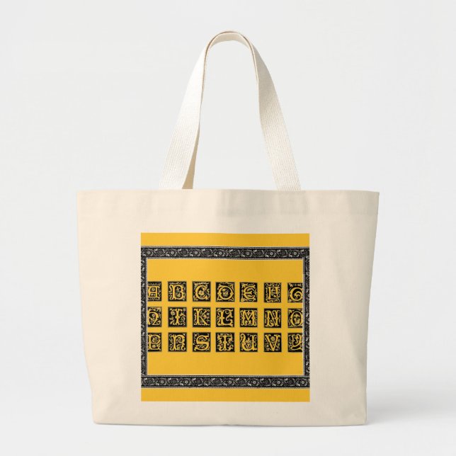 Bolsa Tote Grande Alphabet Bag (Frente)