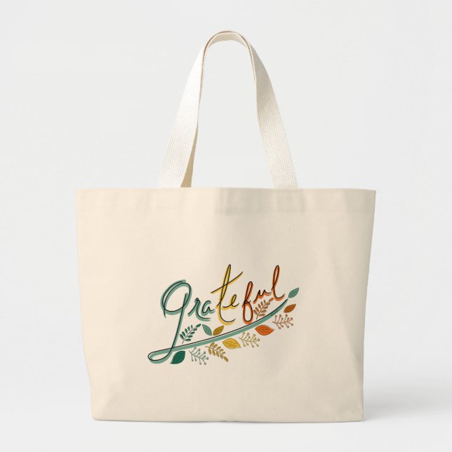 Bolsa Tote Grande Always Grateful (Frente)