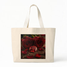 Always Yours Romantic Red Rose Valentine Canvas