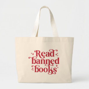 Bolsa Tote Grande Amante da Leitura de Livros Proibidos