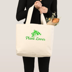 Bolsa Tote Grande Amante de Plantas