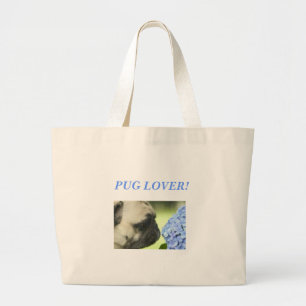 BOLSA TOTE GRANDE AMANTE DO PUG!