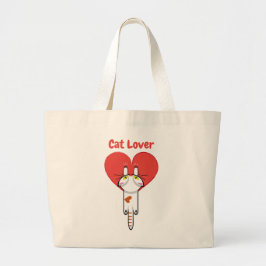 Bolsa Tote Grande Amantes de los gatitos
