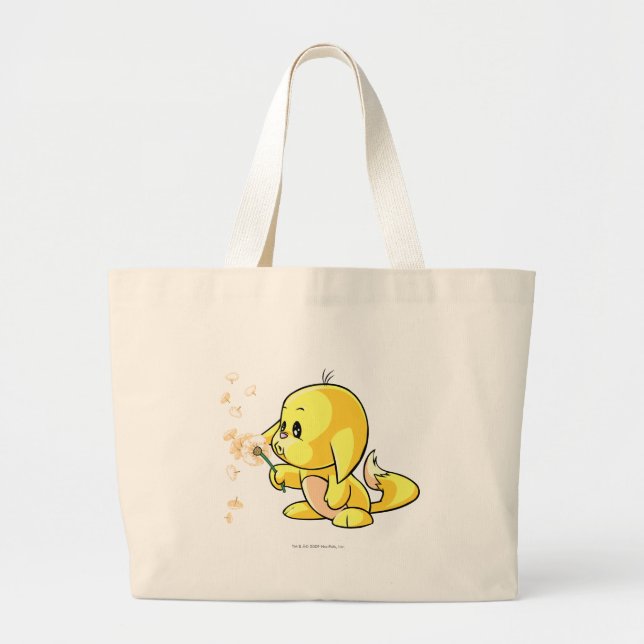 Bolsa Tote Grande Amarelo de Kacheek (Frente)