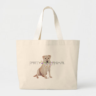 Bolsa Tote Grande Amarelo Labrador Festa Animal