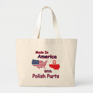 Bolsa Tote Grande América com Partes Polonesas