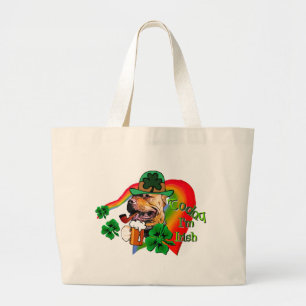 Bolsa Tote Grande American Pit Bull Terrier St Patricks