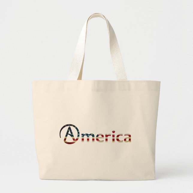 Bolsa Tote Grande Americano ateu (Frente)