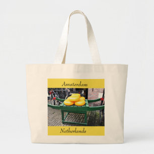 Bolsa Tote Grande Amesterdã, Países Baixos, Queijo, Compro,
