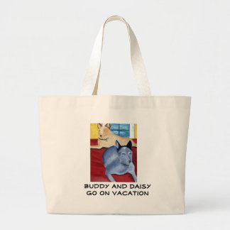 Bolsa Tote Grande Amigo e DaisyGo em férias