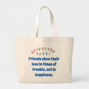 Bolsa Tote Grande Amigos Mostram Seu Amor - Cotação De Amizade