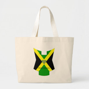 Bolsa Tote Grande Amo a Jamaica Ter um belo dia e uma noite melhor