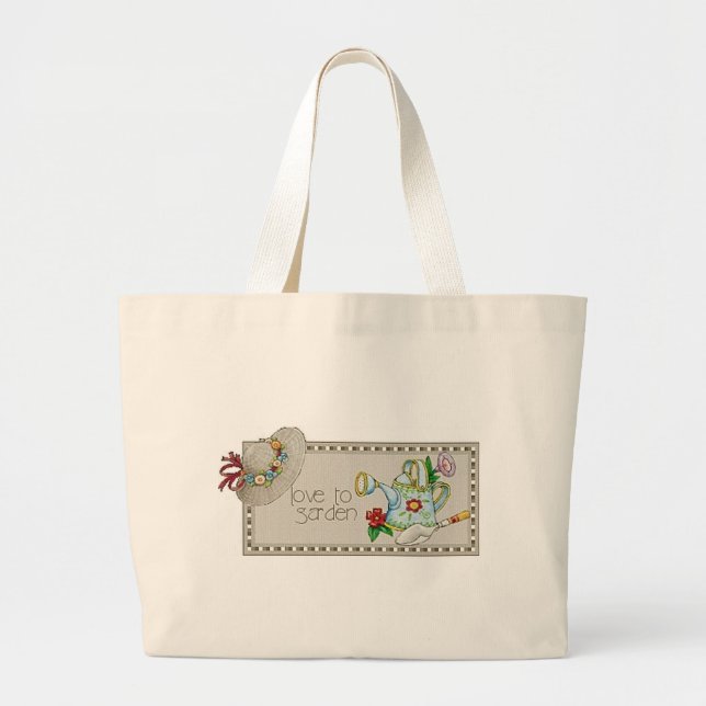 Bolsa Tote Grande Amor a jardinar Totebag (Frente)
