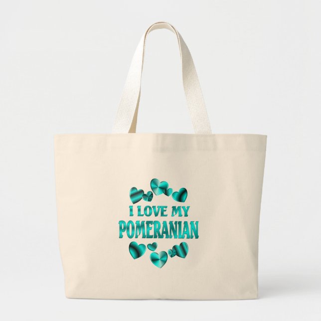 Bolsa Tote Grande Amor de POMERANIAN (Frente)