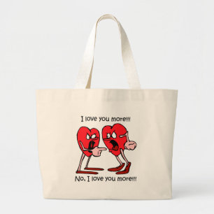 Bolsa Tote Grande Amor engraçado
