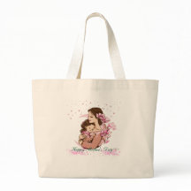 Amor entre Mãe e Filha - ToteBag Dia de as mães
