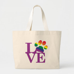 Bolsa Tote Grande Amor-Gay-Pawprint