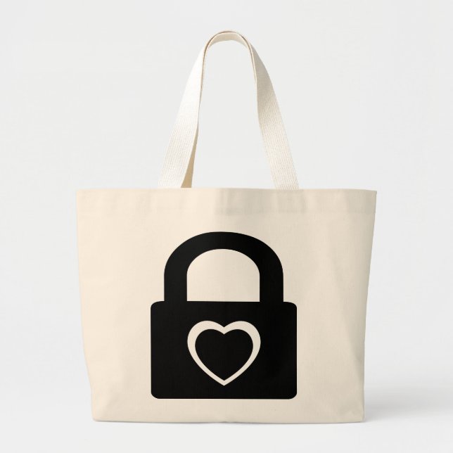 Bolsa Tote Grande amor travado. (Frente)