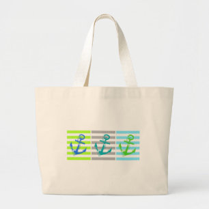 Bolsa Tote Grande Âncoras - Saco de Toque