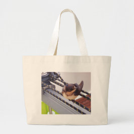 Bolsa Tote Grande Andorinha-do-mar Migrando de Iate