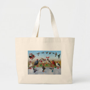 Bolsa Tote Grande Andorinhas do Natal