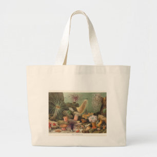 Bolsa Tote Grande Anêmonas de mar